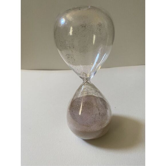 Hourglass Timer - pink sand and glitter - Picture 2 of 5